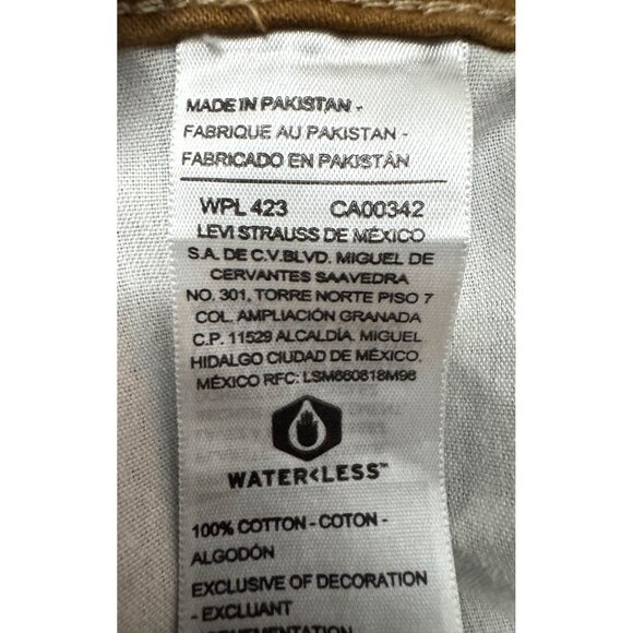 Unisex Men’s Denizen from Levi’s ’90s Loose Straight Brown Pants W33 L28 - Picture 7 of 9